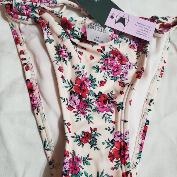 NWT Wild Fable Women's Floral Bikini Bottom Size XS (00) Multicolor Swimwear - Picture 11 of 12